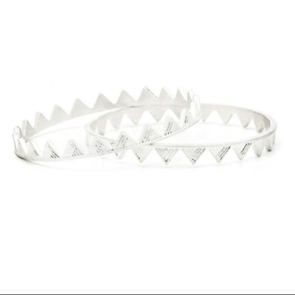 Silver Bangle Set  